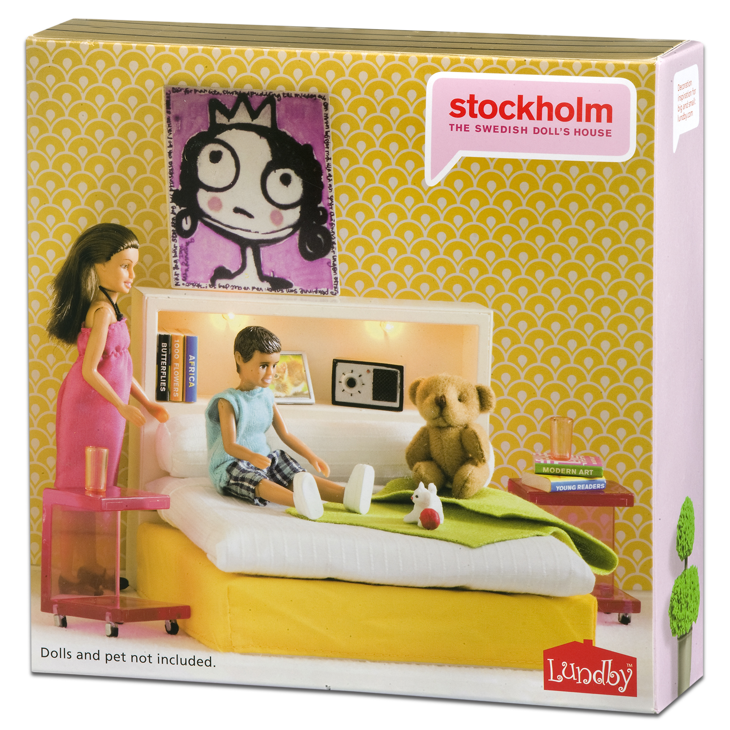 Мебель для домика Lundby Стокгольм Спальня 16предметов LB_60904700 LB_60904700 - фото 3