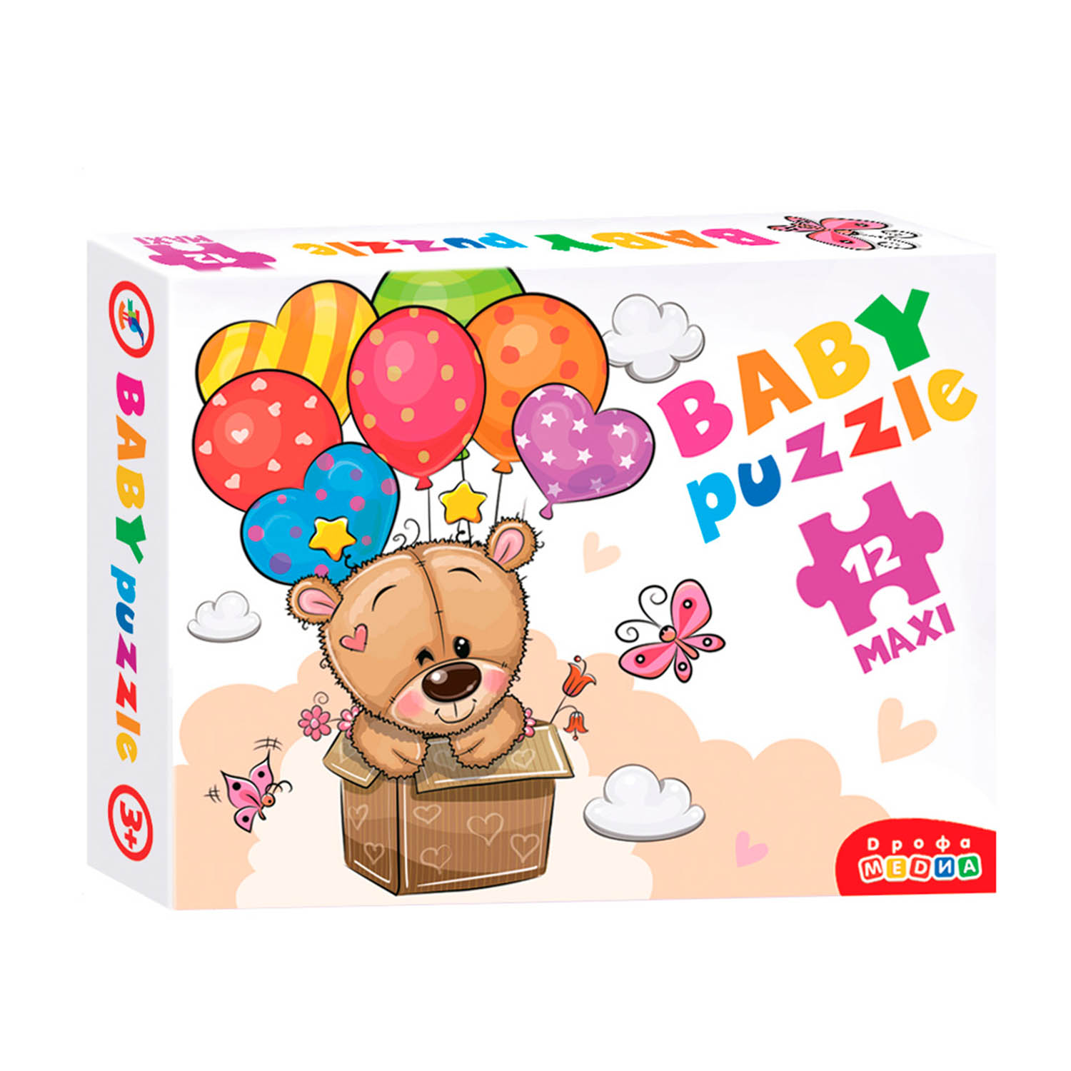 Пазл Дрофа-Медиа Baby Puzzle Мишка и воздушные шары из 12 элементов 3844 - фото 5