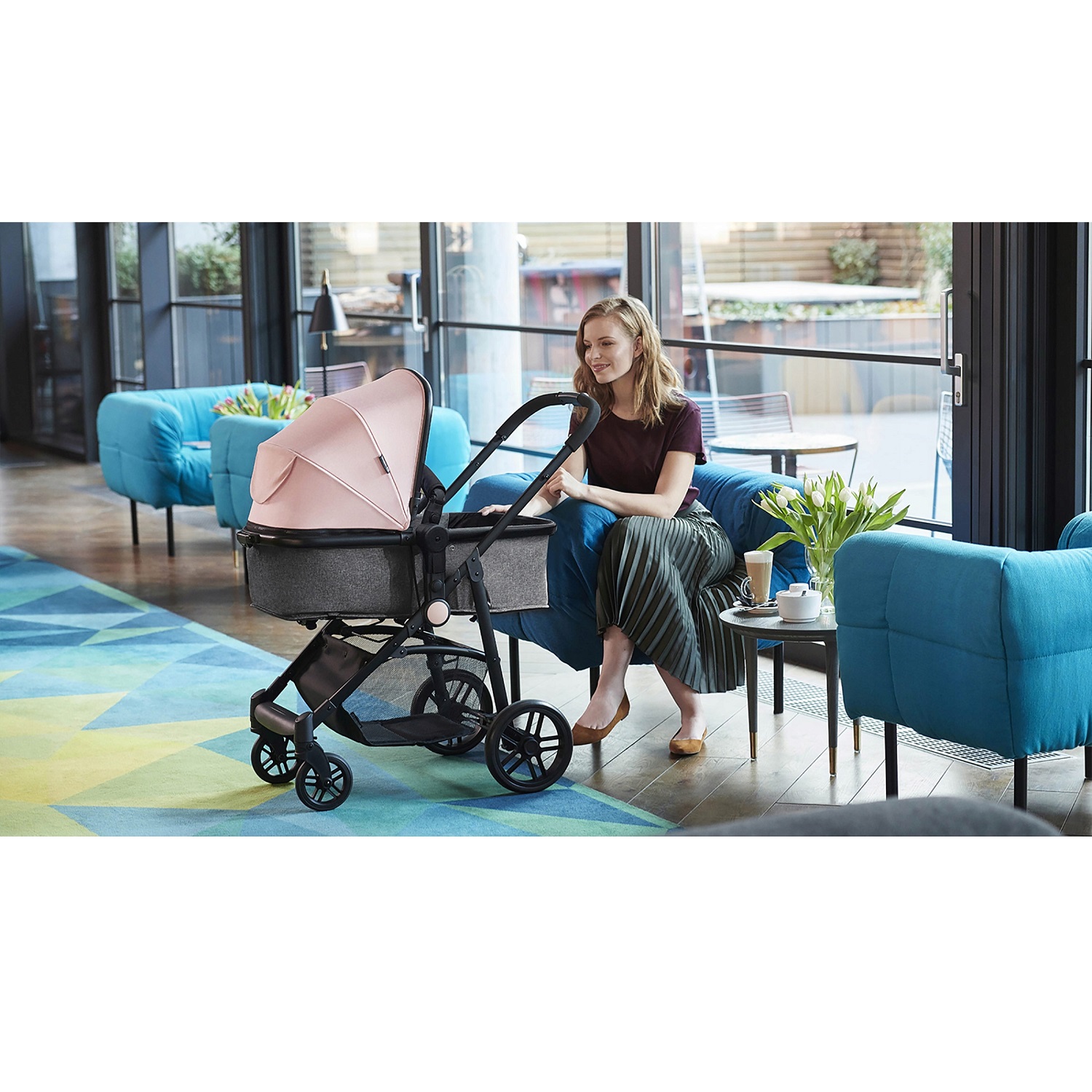 Коляска 2в1 Kinderkraft Juli Denim - фото 16