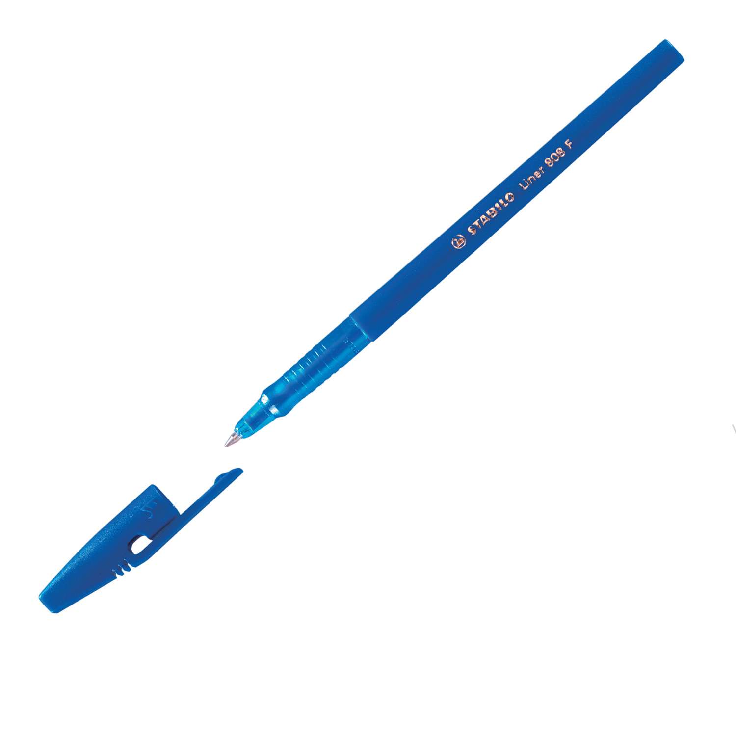 Ручка шариковая STABILO Liner 2шт Синий 808/41-2B - фото 5