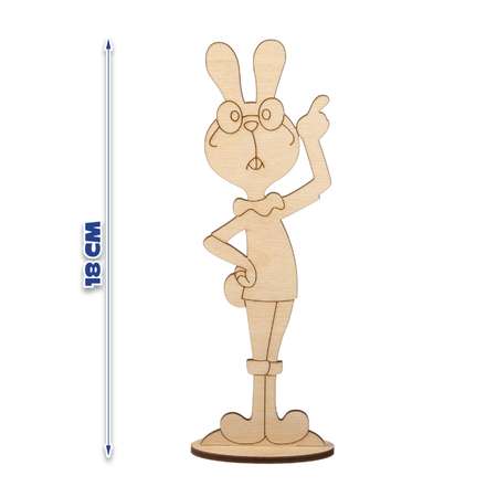 Заготовки для творчества TIMBERLICIOUS Винни Пух герои сказок - деревянные фигурки 11.5-18см. на подставке