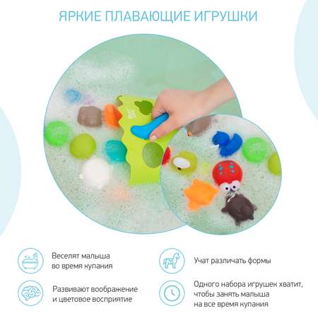 Игрушки для ванной ROXY-KIDS для детей Лесные жители 9 шт