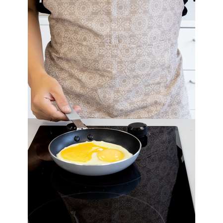 Сковорода LUCKY с антипригарным покрытием маленькая D16 см серый