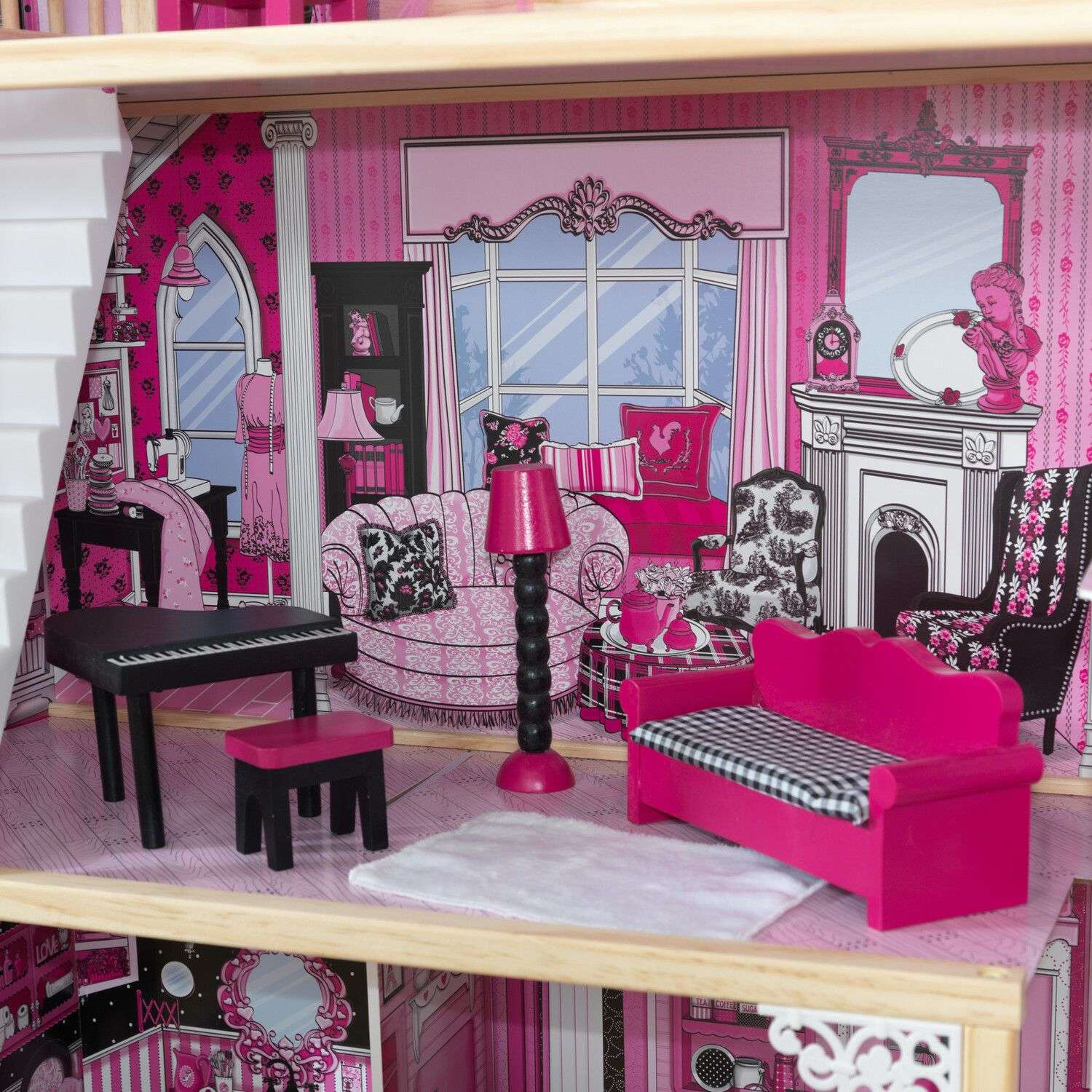 Кукольный домик KidKraft Амелия с мебелью 15 предметов 65093_KE 65093_KE - фото 4