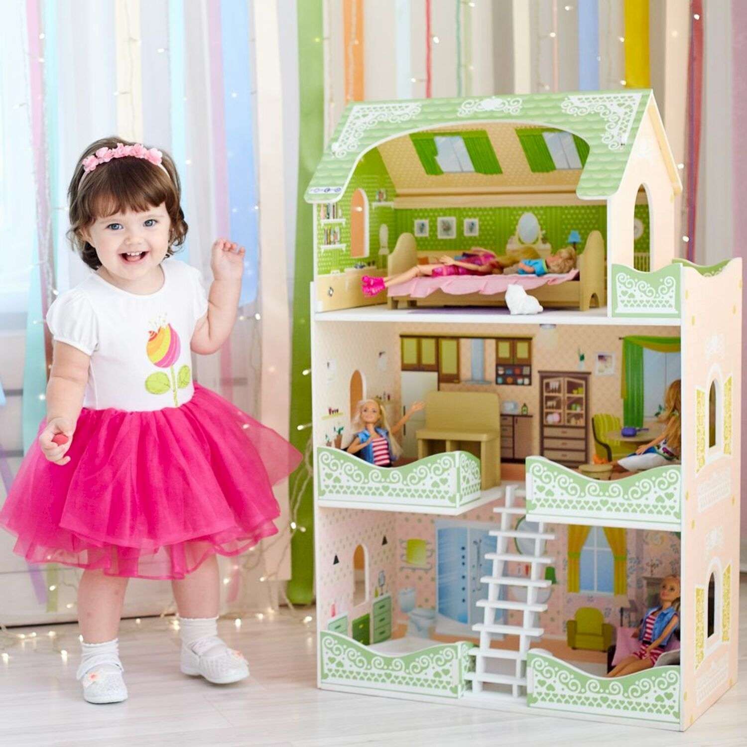 Кукольный домик Paremo Луиза Виф с мебелью 7 предметов PD318-10 PD318-10 - фото 2