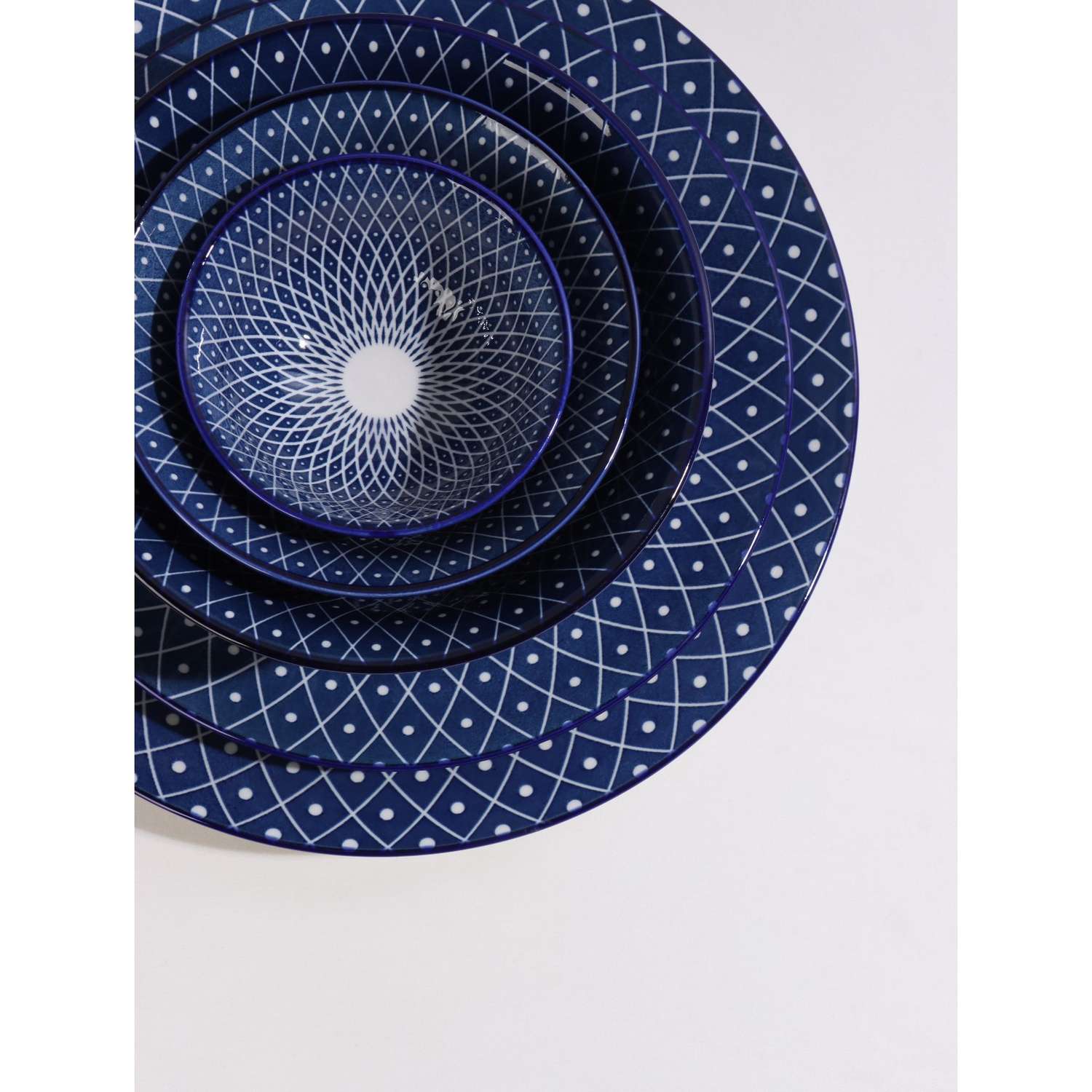 Салатник Доляна керамический «Бодом» 340 мл d=12 см цвет синий - фото 9