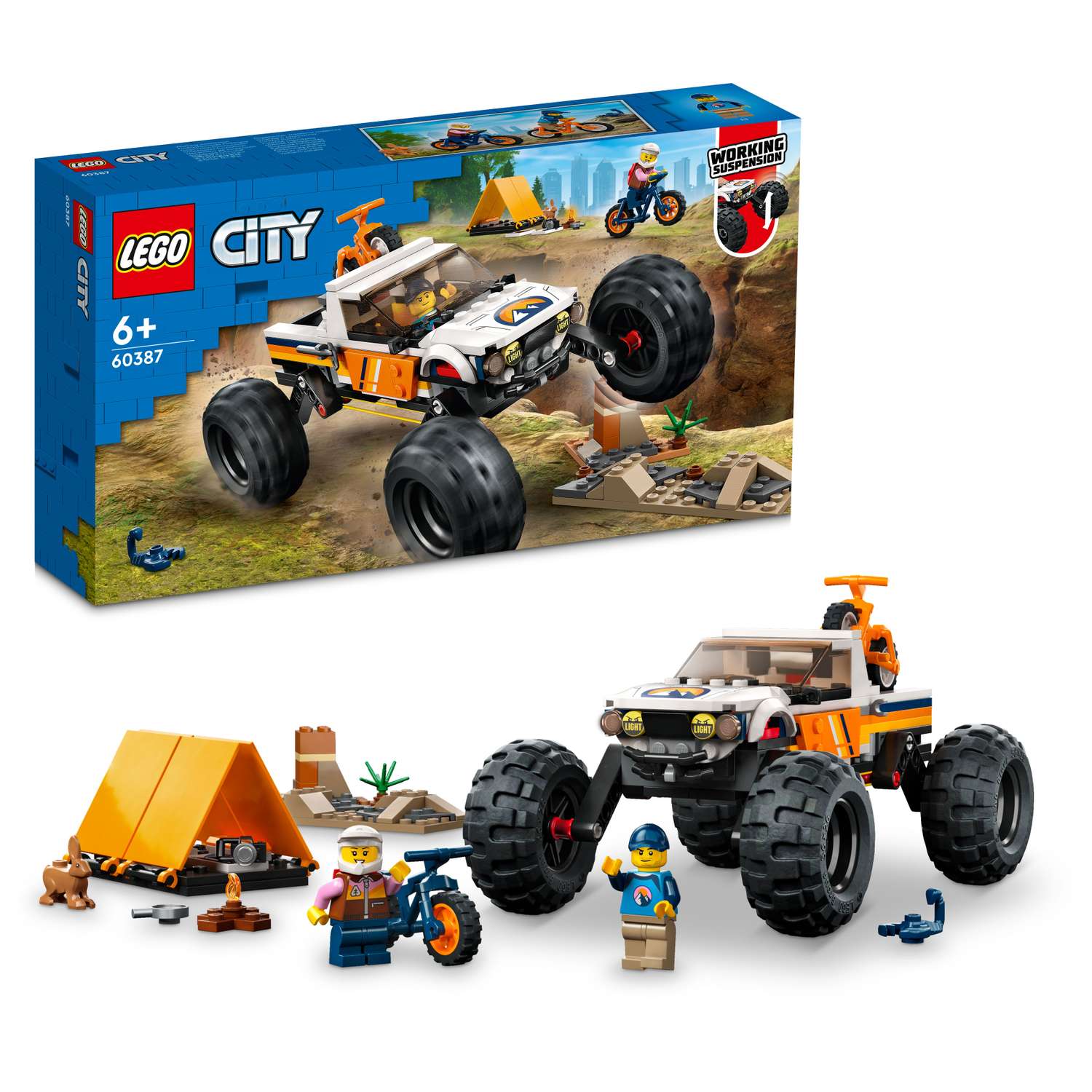 Конструктор LEGO Приключения внедорожника 4*4 60387 - фото 1