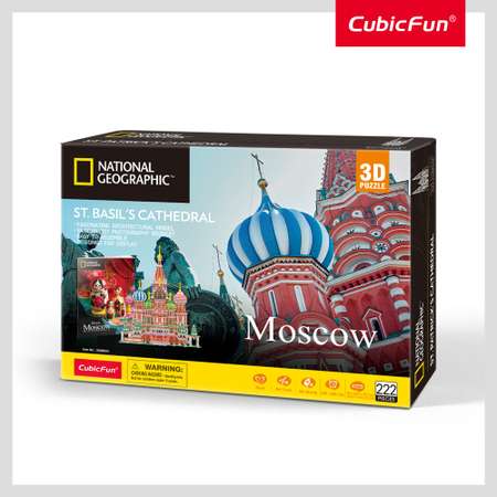 Пазл 3D CubicFun город Москва 224 детали