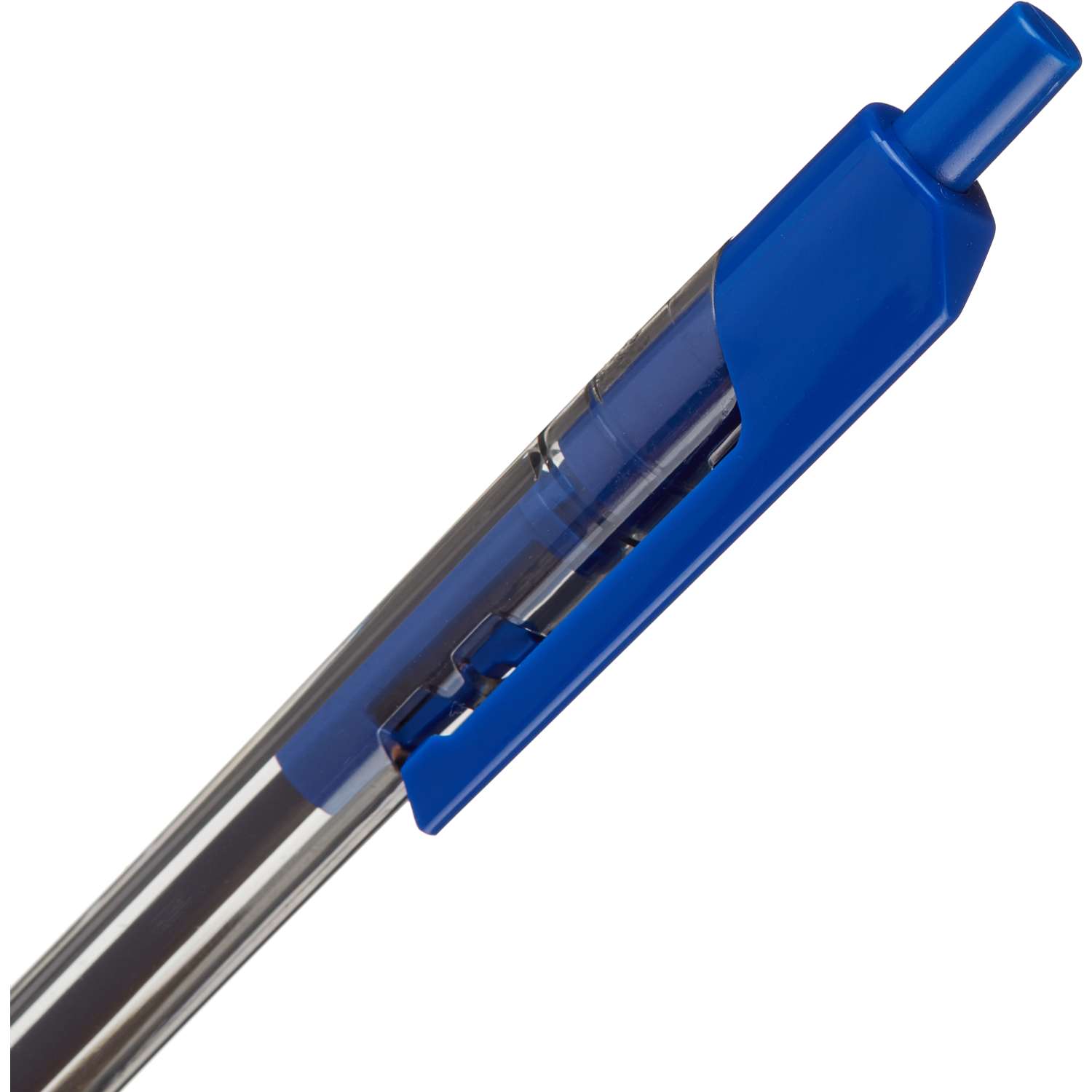 Ручка шариковая Deli Arrowд автоматическая 07мм Синяя - фото 2