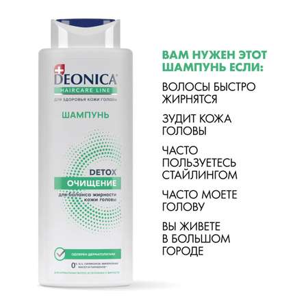 Шампунь Deonica Detox очищение