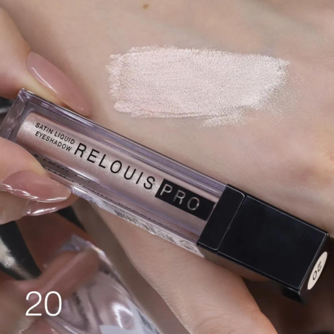 Тени для век RELOUIS жидкие pro satin liquid eyeshadow сатиновые тон 20 4.7г - фото 3