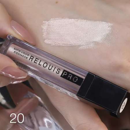 Тени для век RELOUIS жидкие pro satin liquid eyeshadow сатиновые тон 20 4.7г