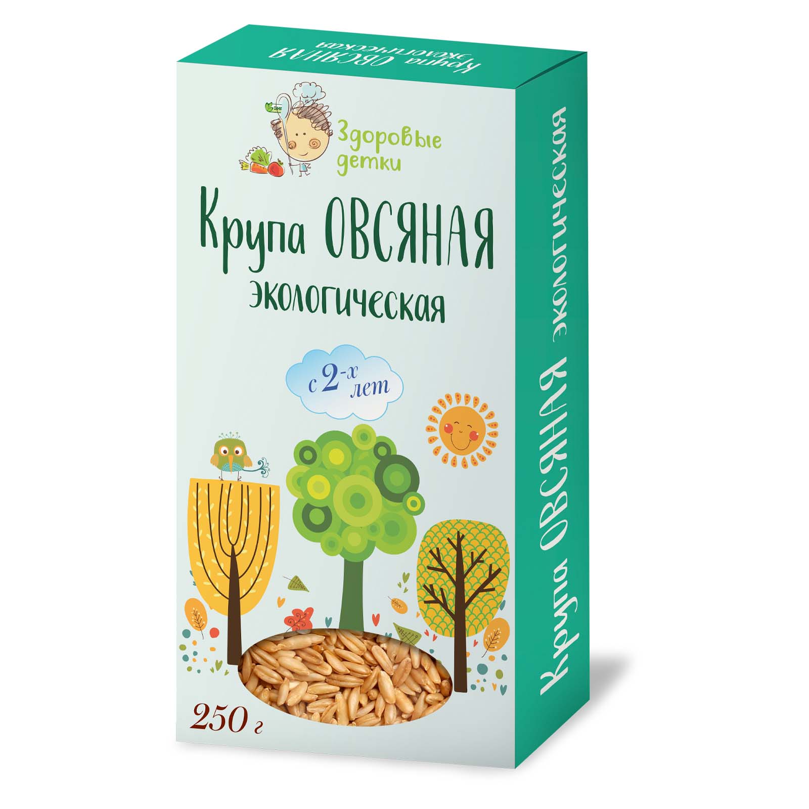 Овес крупа Здоровые детки Крупа овсяная 250 гр. 2 года - фото 1