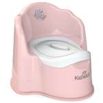 Горшок туалетный KidWick Королевский с крышкой Розовый-Темно-розовый