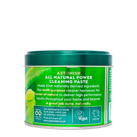 Чистящая бытовая паста Astonish натуральная универсальная The Good One All Natural Power Cleaning Paste 500г.