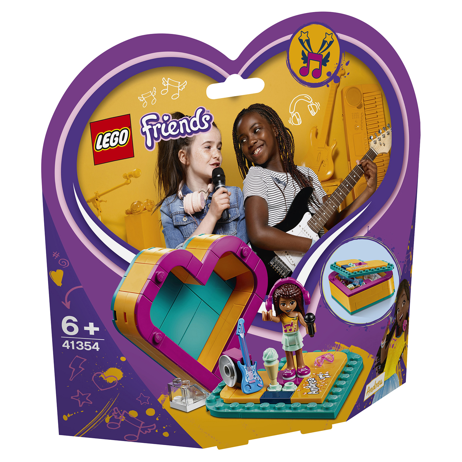 Конструктор LEGO Friends Шкатулка-сердечко Андреа 41354 - фото 2