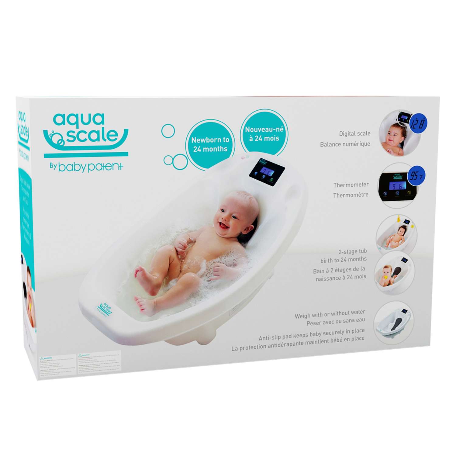 Ванночка Baby Patent Aqua Scale 3в1 с электронными весами и термометром BPASW1001 - фото 2