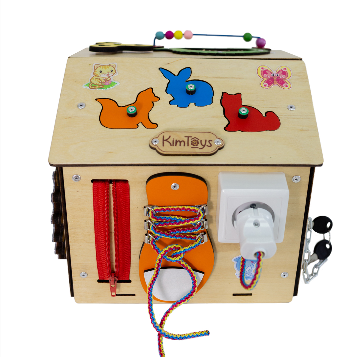 Бизиборд KimToys Домик-игрушка для девочек и мальчиков - фото 6
