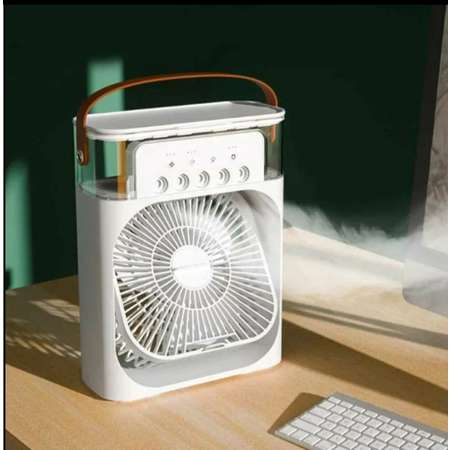 Вентилятор увлажнитель CASTLELADY воздуха с разноцветной подсветкой охладитель белый