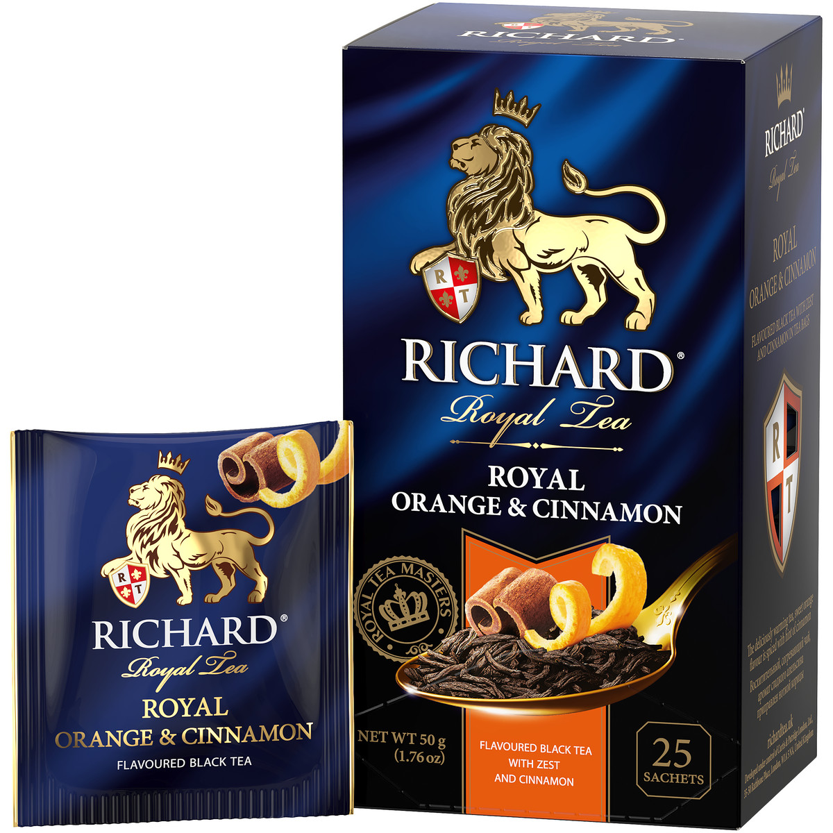 Чай черный Richard Orange Cinnamon ароматизированный 25 пакетиков - фото 3