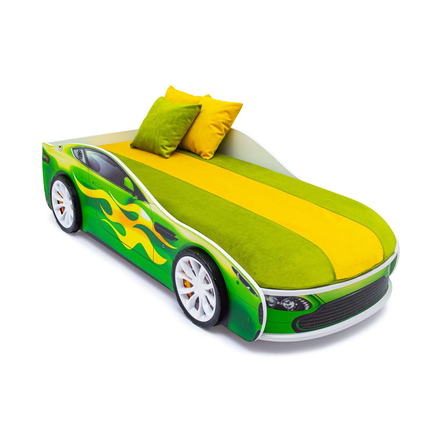 Кровать-машина Бельмарко Бондмобиль Зеленый - фото 7