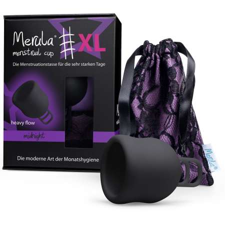 Менструальная чаша Merula черная XL
