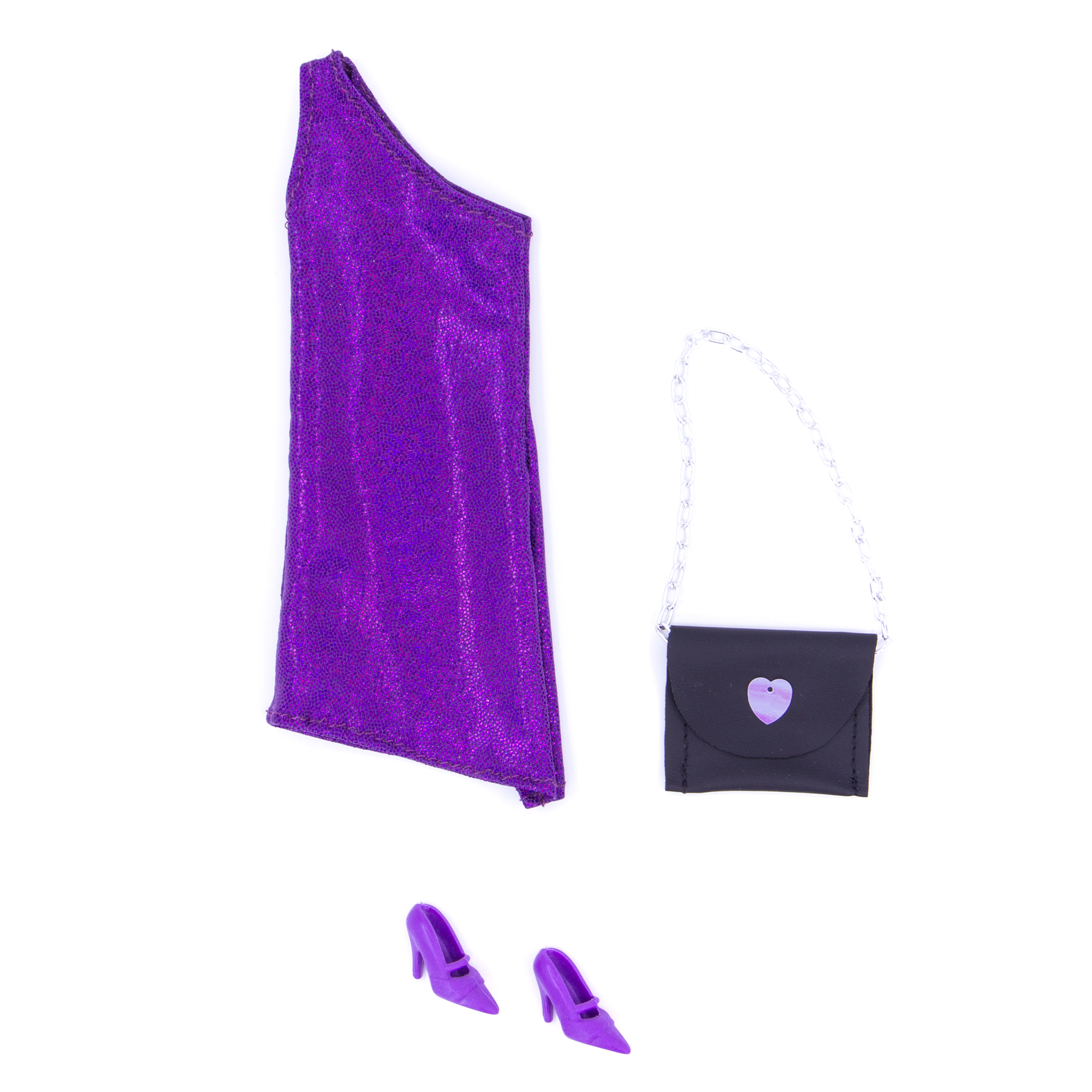Вечернее платье Модница для куклы 29 см 1407 фиолетовый 1407фиолетовый - фото 2