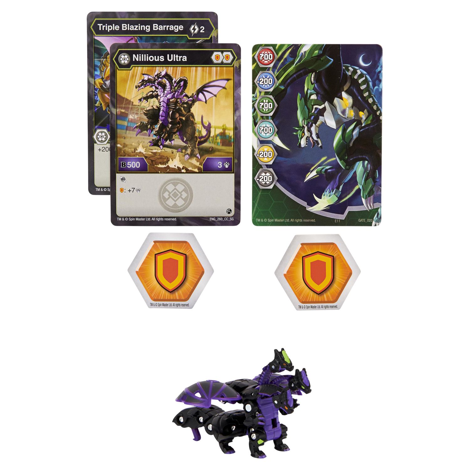 Фигурка-трансформер Bakugan S3 Ультра Nillious Black 6061538/20132905 - фото 1