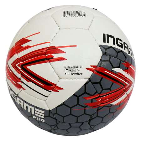Мяч футбольный InGame PRO №5 красно-черный IFB-115