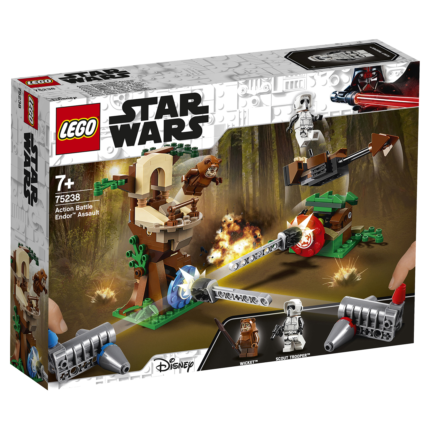 Конструктор LEGO Star Wars Нападение на планету Эндор 75238 купить по цене  1499 ₽ в интернет-магазине Детский мир