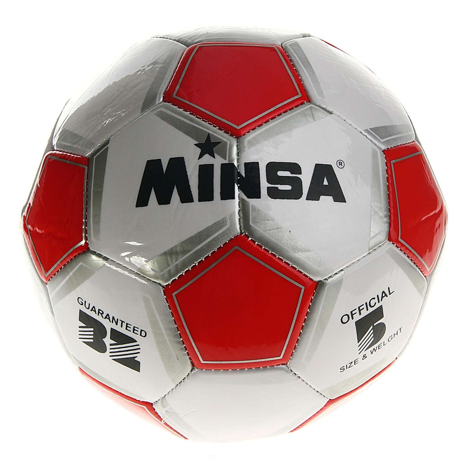 Мяч MINSA футбольный Classic. ПВХ. машинная сшивка. 32 панели. размер 5. 350 г - фото 1
