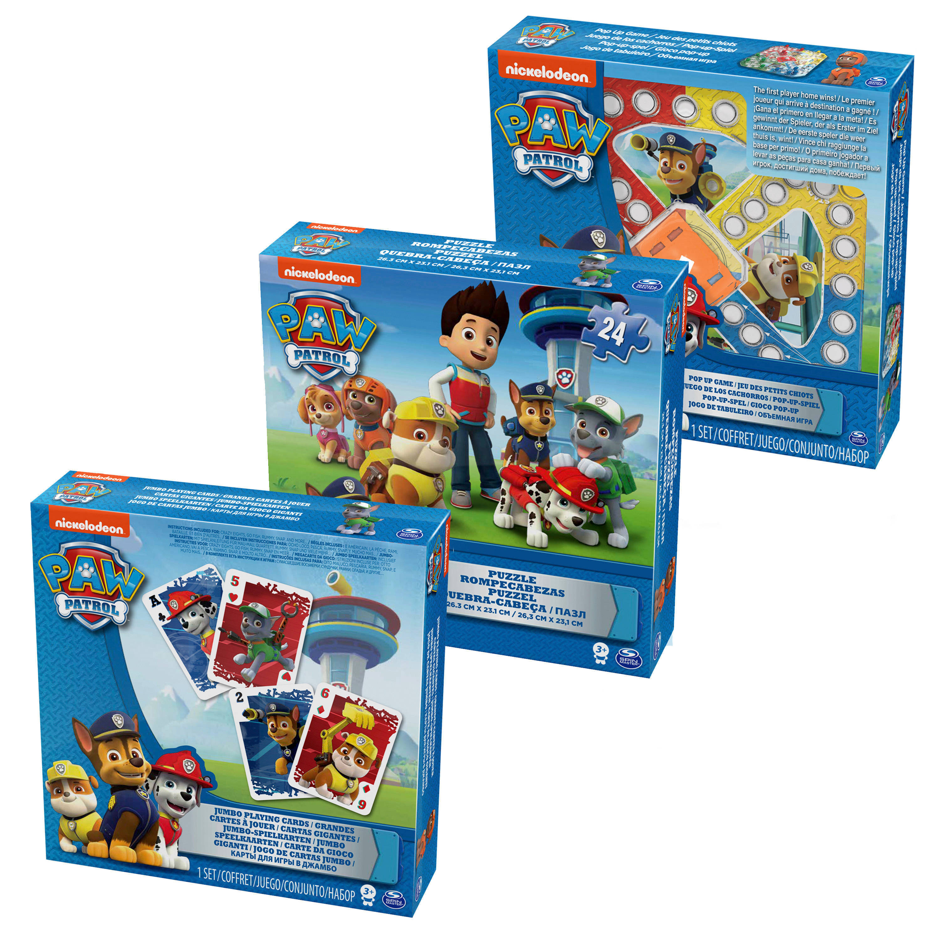 Набор настольных игр Spin Master Paw Patrol 3шт 6033299 купить по цене 719  ₽ в интернет-магазине Детский мир