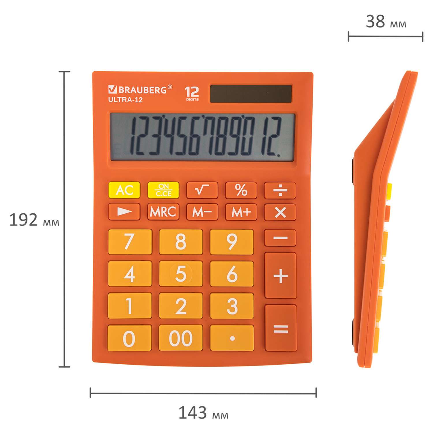 Калькулятор настольный Brauberg электронный 12 разрядов - фото 4