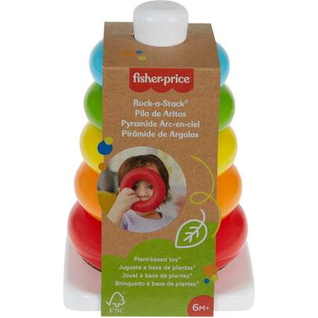 Игрушка Fisher Price пирамидка Складывай и толкай