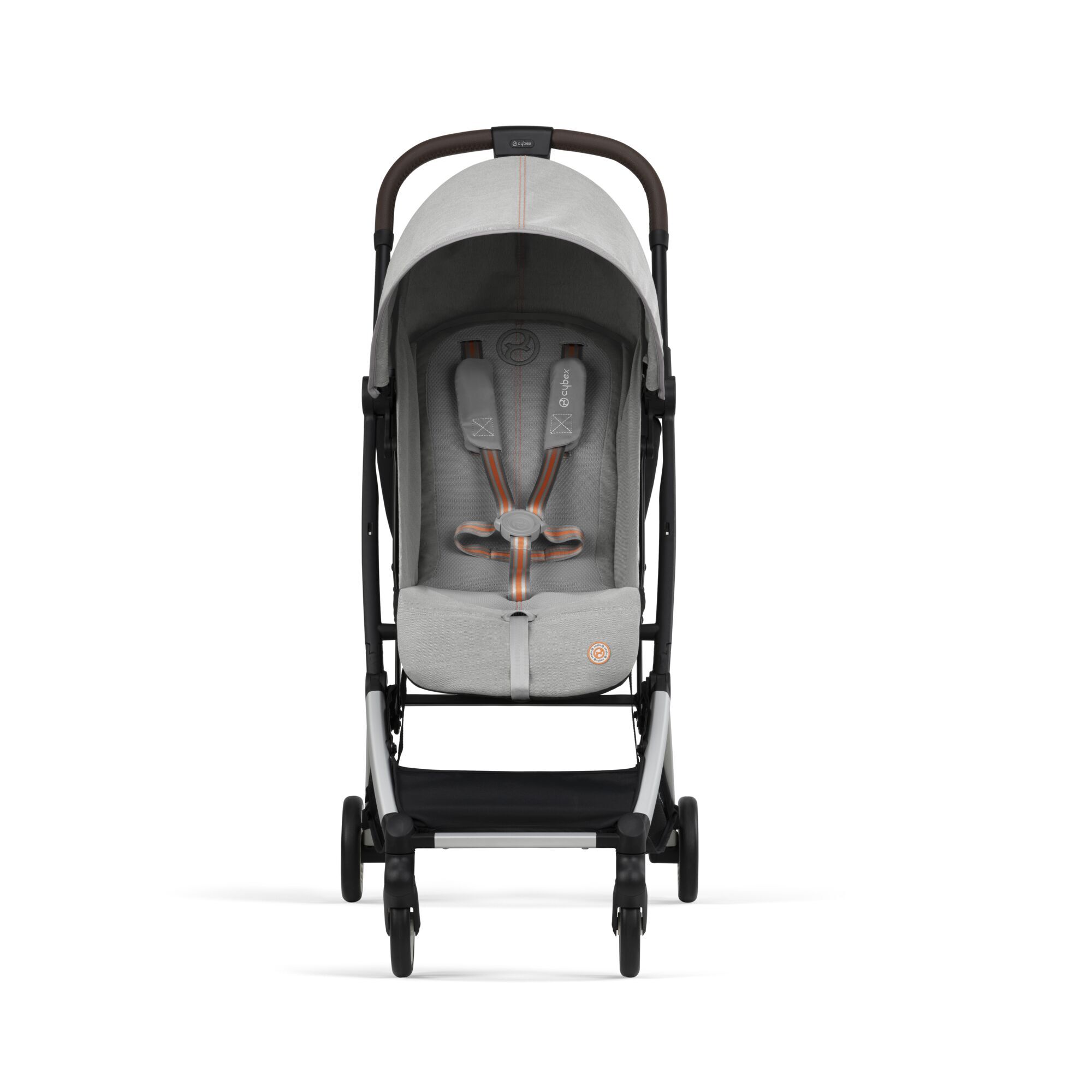 Коляская детская Cybex Orfeo SLV Lava Grey с дождевиком - фото 2