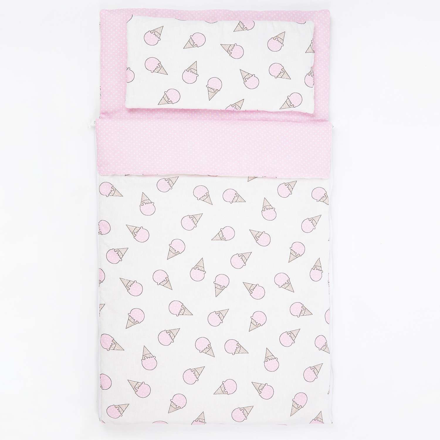 Спальный мешок Чудо-чадо Сплюшик мороженое розовый - фото 3