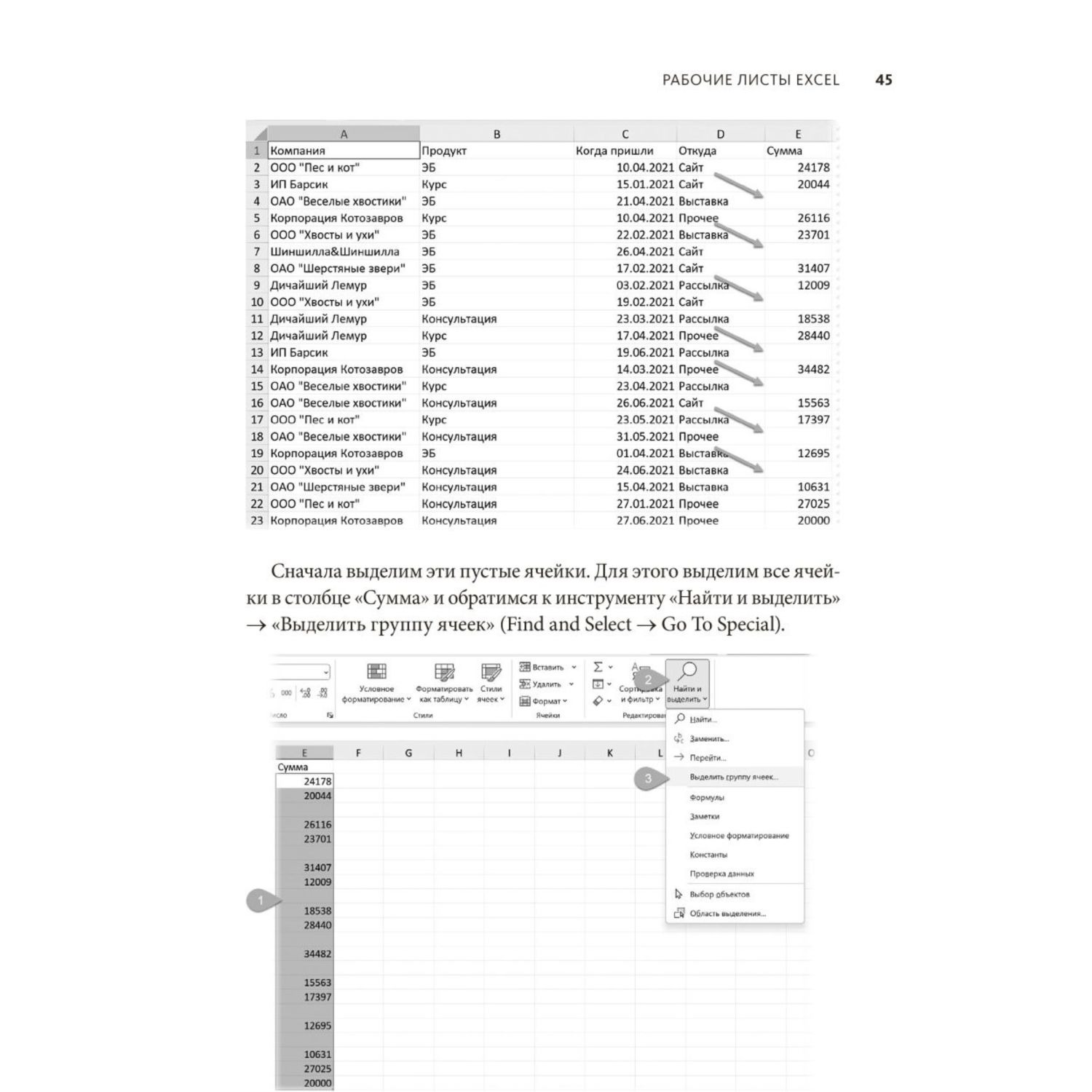 Книга Эксмо Магия таблиц 100 приемов ускорения работы в Excel и немного в Google Таблицах - фото 8