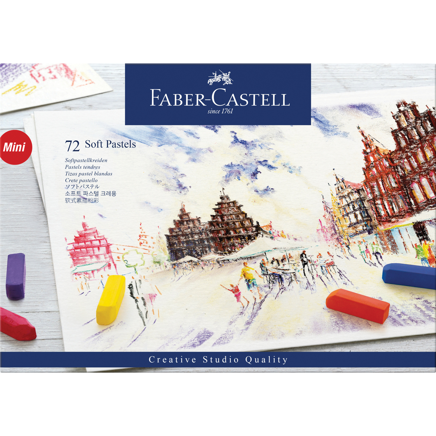 Пастель FABER CASTELL Soft pastels 72 цвета мини - фото 4