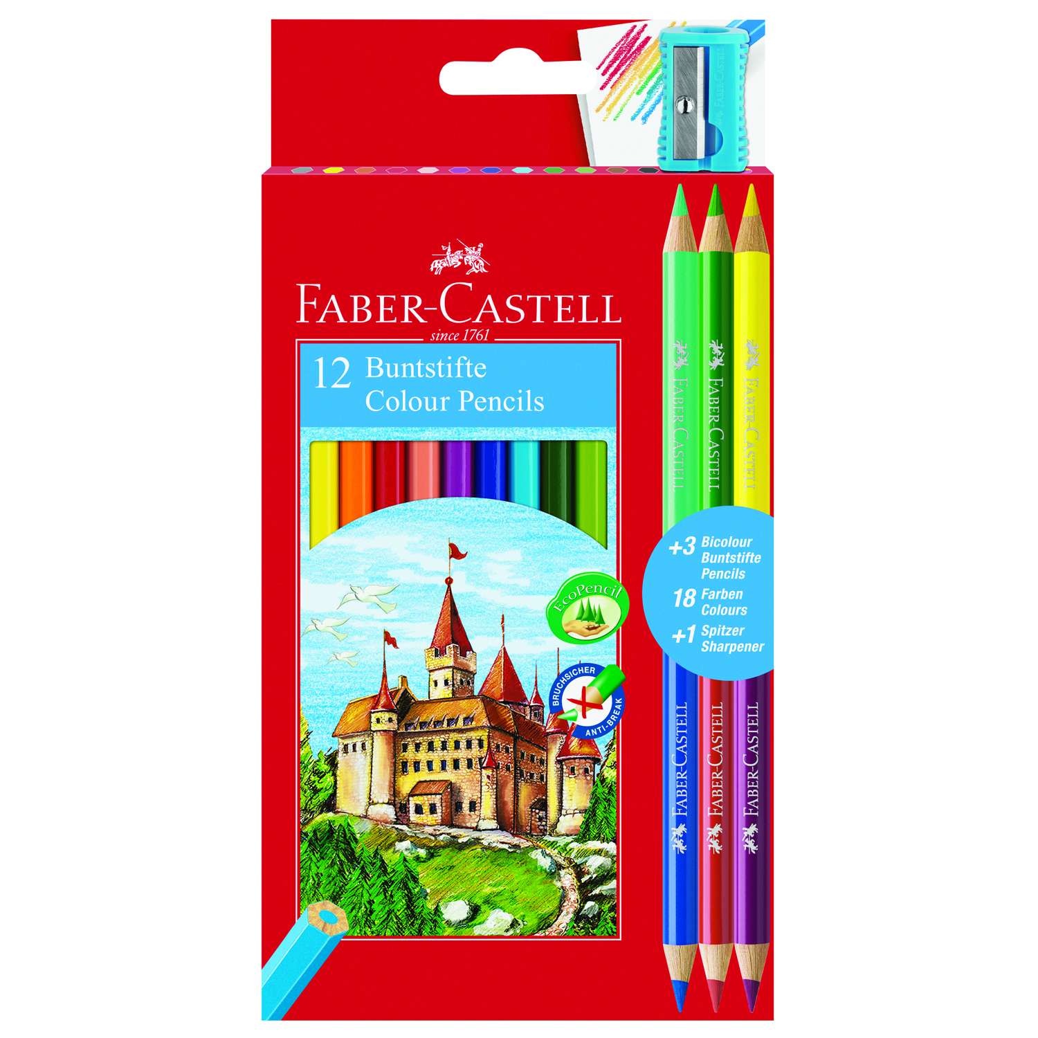 Карандаши цветные Faber Castell Замок 12шт - фото 1