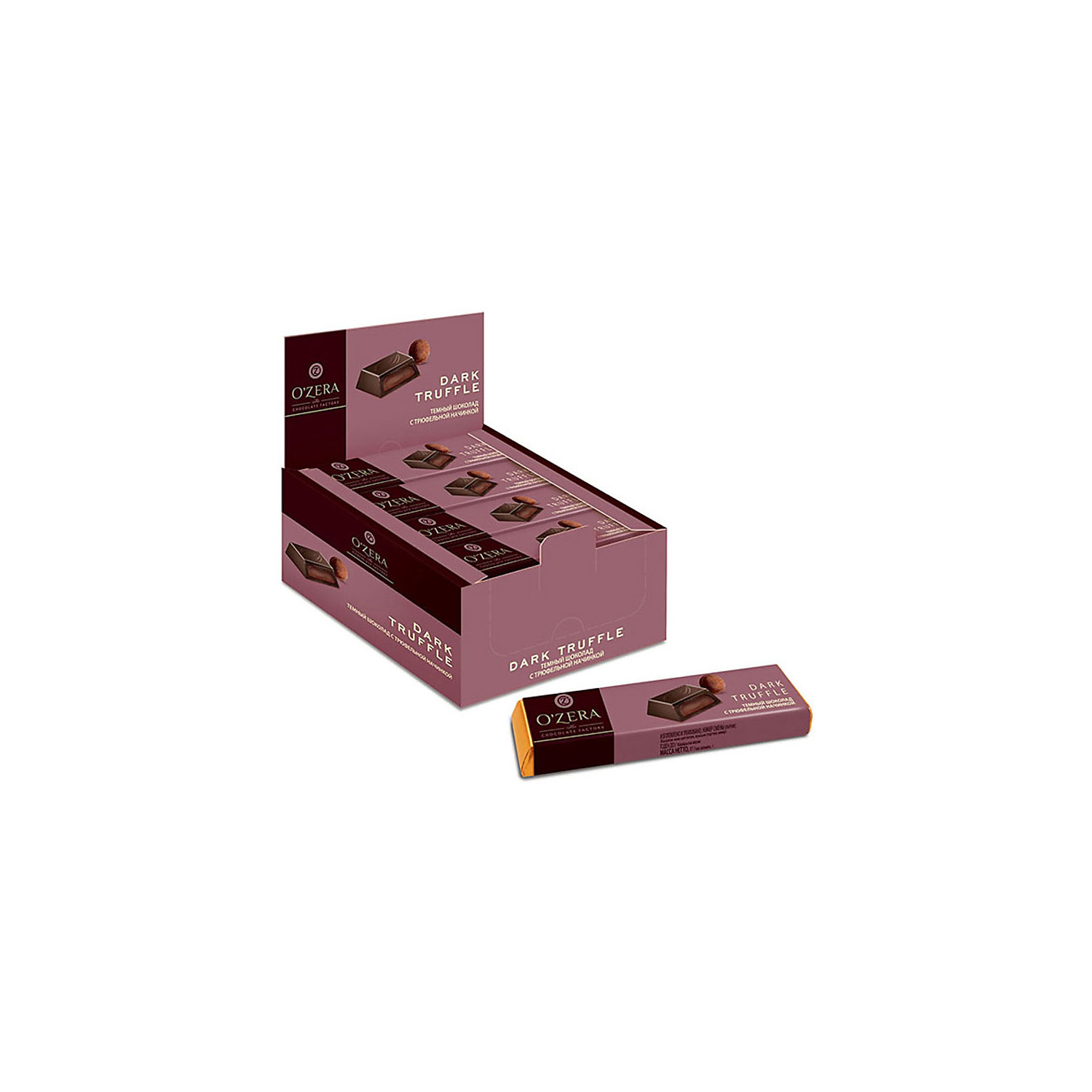Шоколадный батончик OZera Dark Truffle 20 штук по 47 грамм - фото 1