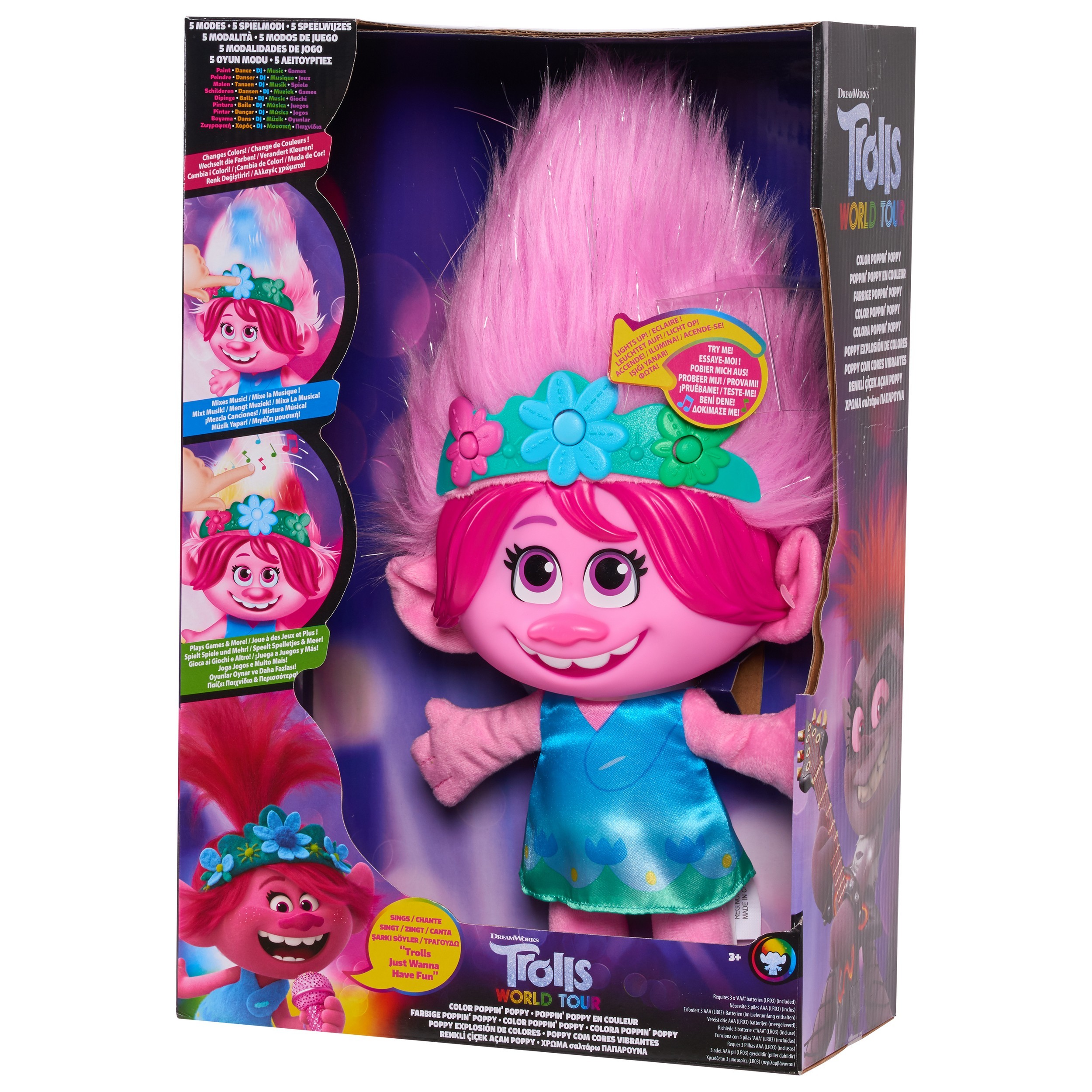 Фигурка Trolls Мировой тур Poppy 65405 - фото 3