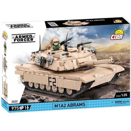 Конструктор COBI Вооруженные силы Танк Абрамс M1A2 Abrams 975 деталей