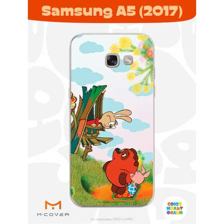 Силиконовый чехол Mcover для смартфона Samsung A5 (2017) Союзмультфильм В гостях у Кролика