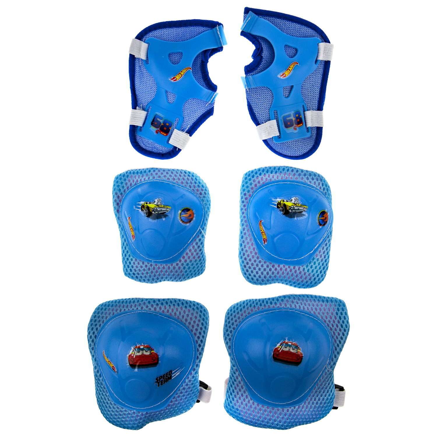 Коньки роликовые Hot Wheels со светом в комплекте с защитой и шлемом S 30-33 - фото 5