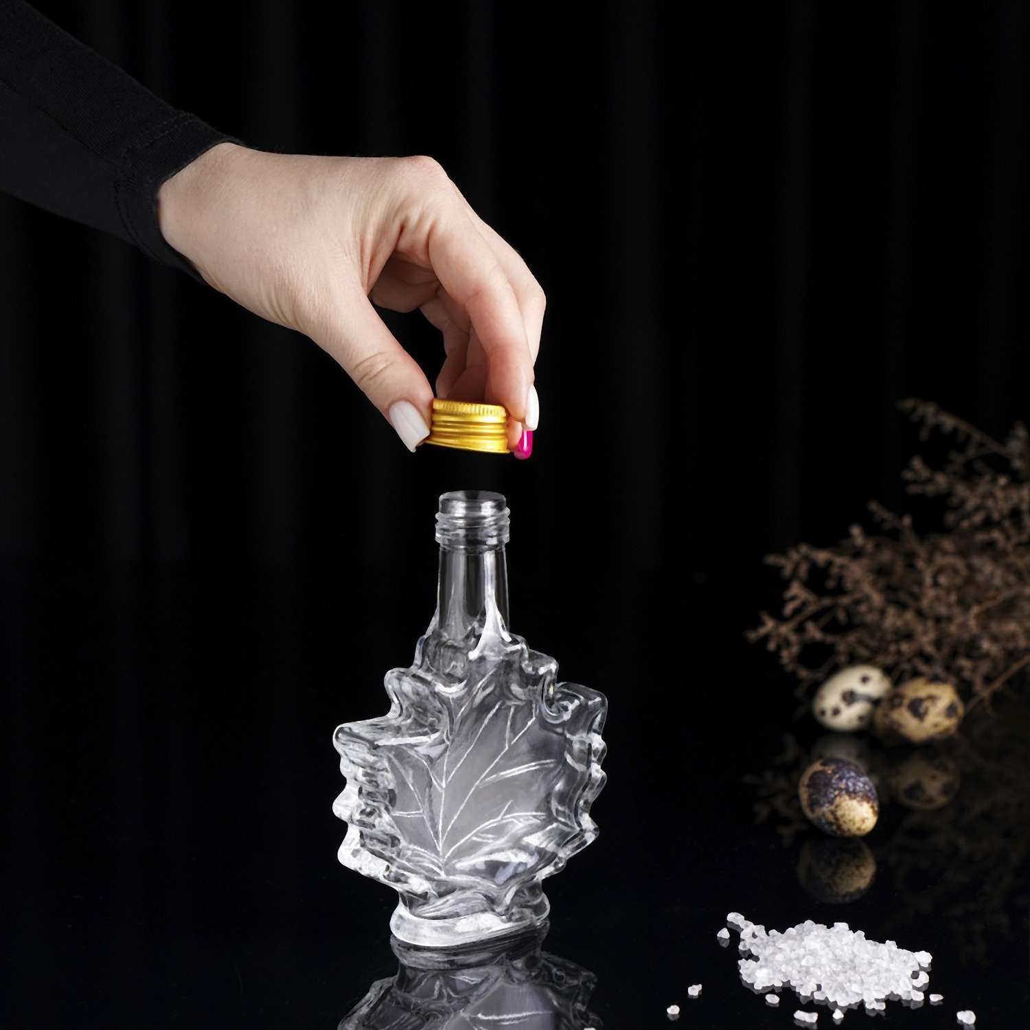 Бутыль Sima-Land стеклянная для соусов и масла «Клён» 100 мл 10×3 5×14 см - фото 8