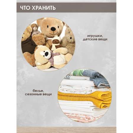 Корзина для хранения Amico листья 35*45