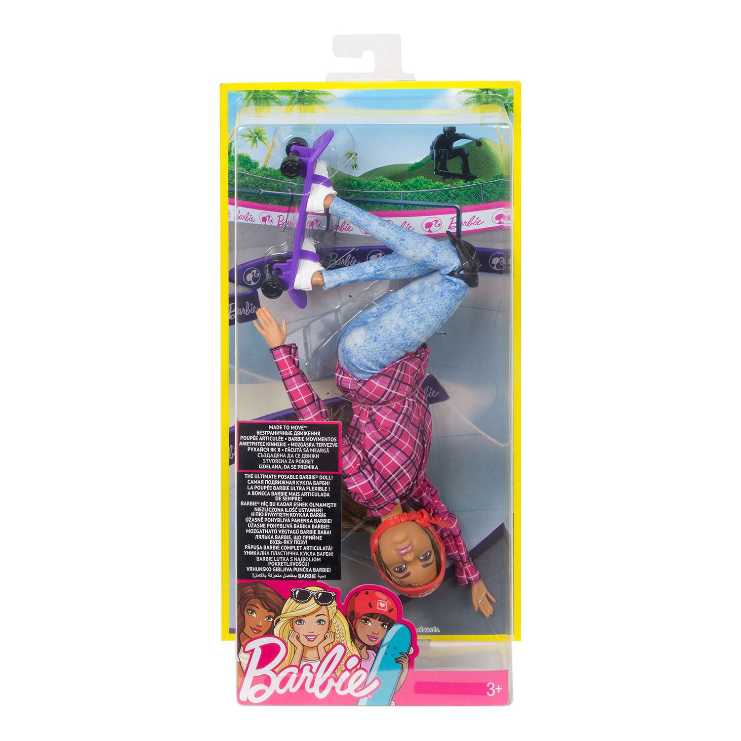 Куклы-спортсменки Barbie Безграничные движения Скейтбордистка (DVF70) DVF68 - фото 7