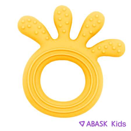 Прорезыватель Осьминог ABASK YELLOW