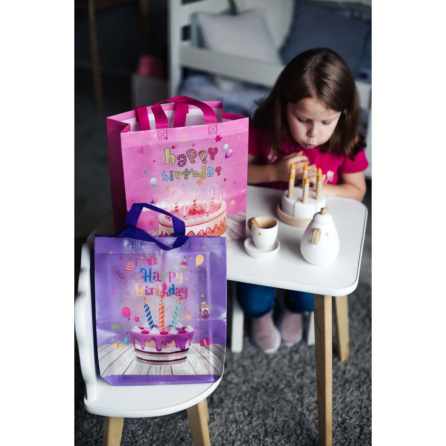 Подарочные пакеты для детей LATS набор из 2 шт на день рождения - фото 1
