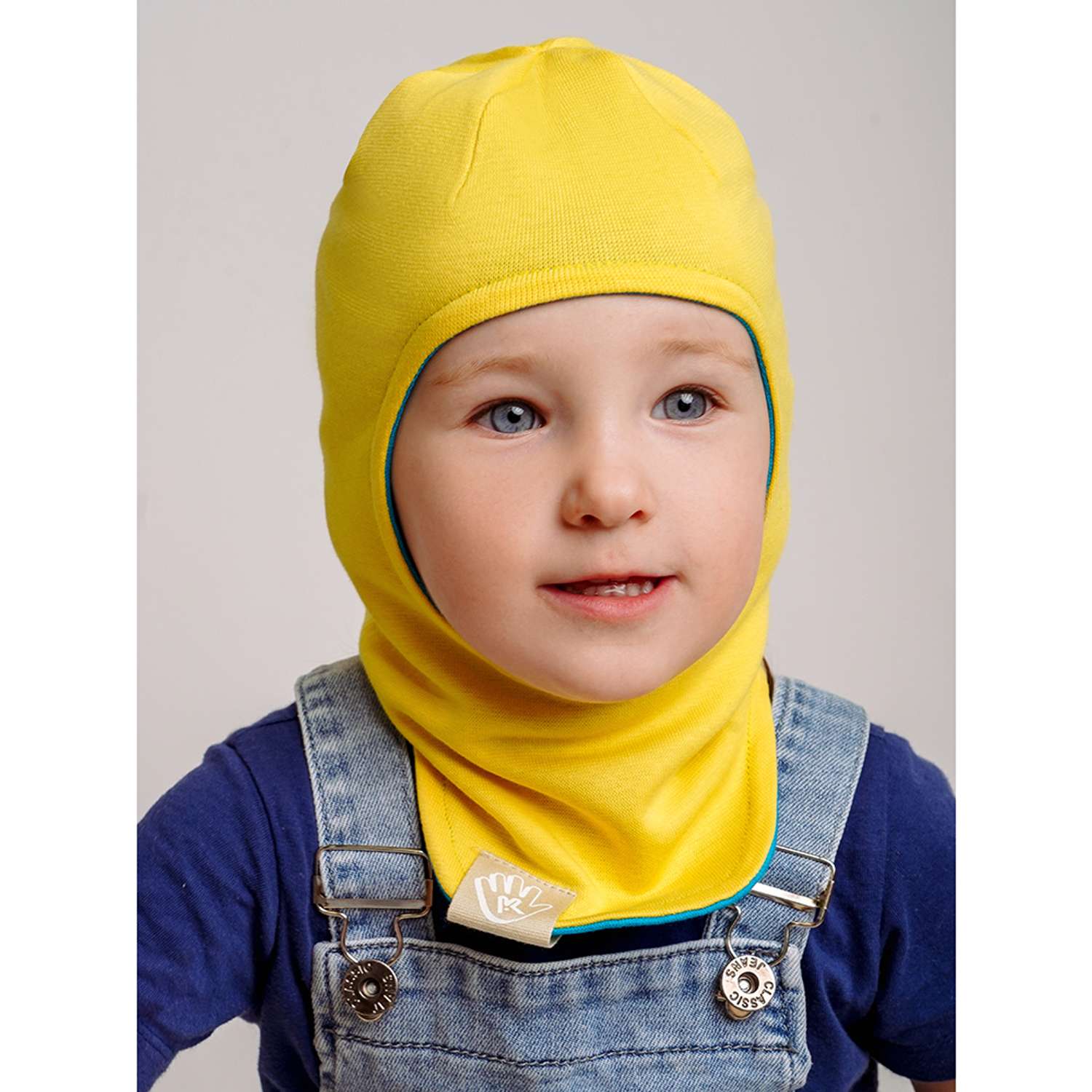 Шапка-шлем Prikinder U-A_221079 Цвет: Желтый/голубой - фото 15